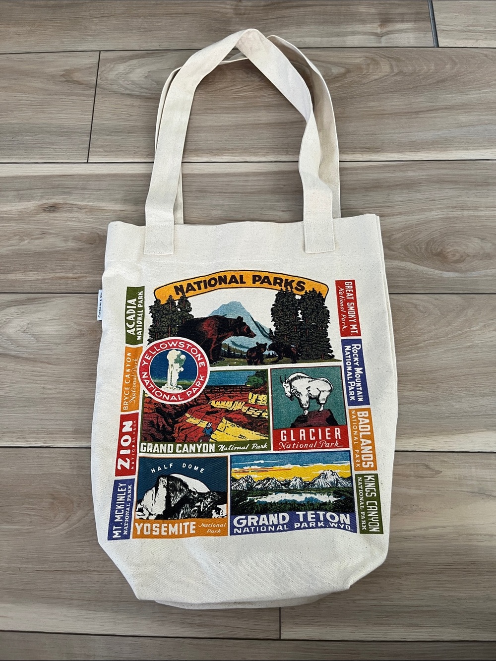 National Parks Canvas Tote Bag - Cream